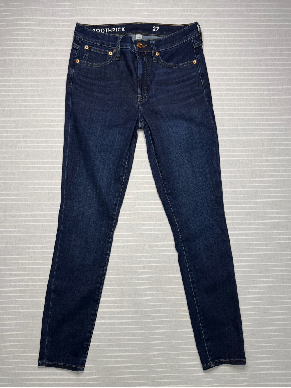 J.Crew Toothpick Skinny Jeans – Size 27 – Dark Wash
